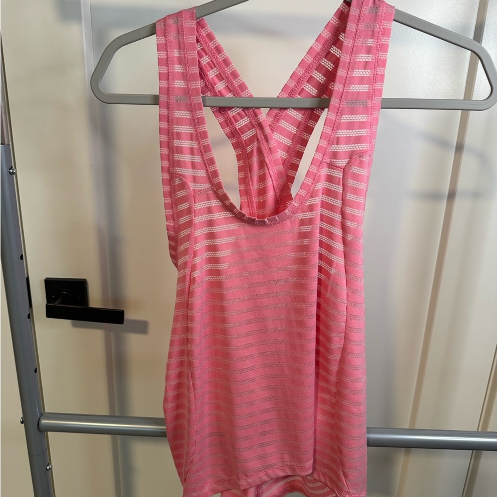 Zyia Pink Striped Tank Top